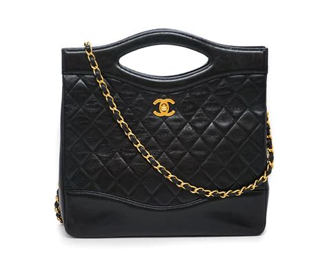 chanel 31 shopping bag black|Chanel 31 bag vintage.